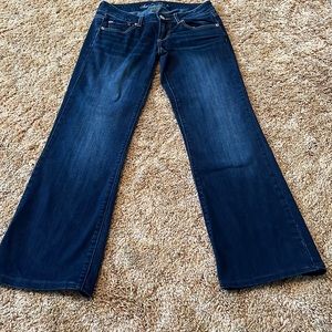 American Eagle dark wash super stretch jeans